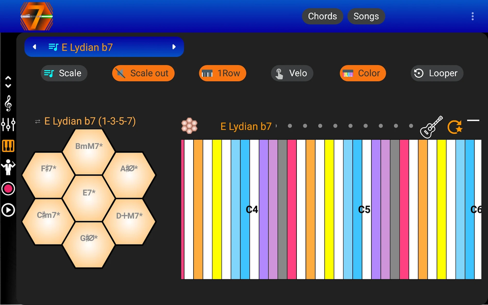 7 Pad : Scales and chords - Image screenshot of android app