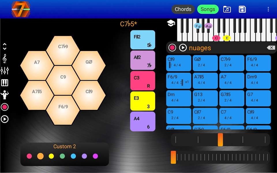 7 Pad : Scales and chords - Image screenshot of android app