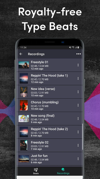Rap Maker - Recording Studio - عکس برنامه موبایلی اندروید