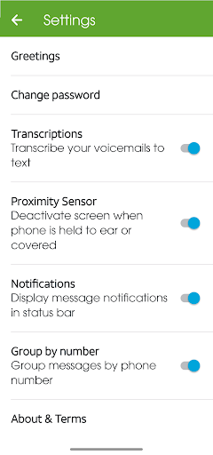 Cricket Visual Voicemail - Image screenshot of android app