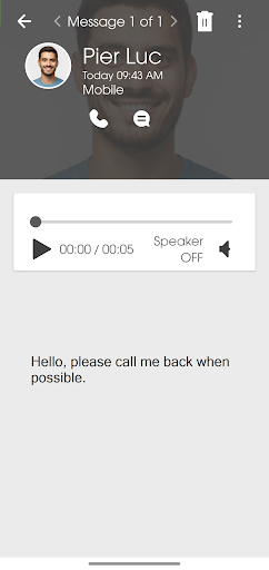 Cricket Visual Voicemail - Image screenshot of android app