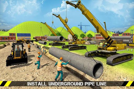 City Construction Road Builder - Gameplay image of android game