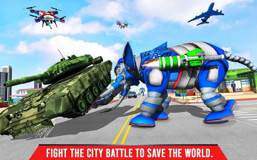 Elephant Robot Car Game 2025 - Gameplay image of android game