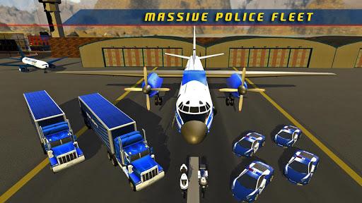 Police Plane Transporter Game - Gameplay image of android game