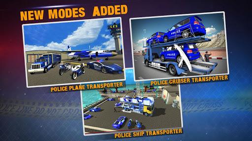Police Plane Transporter Game - Gameplay image of android game