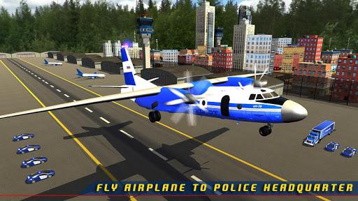 Police Plane Transporter Game - Gameplay image of android game