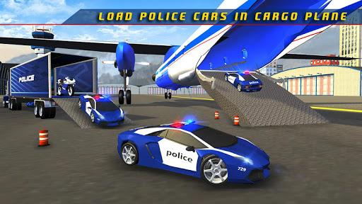 Police Plane Transporter Game - Gameplay image of android game