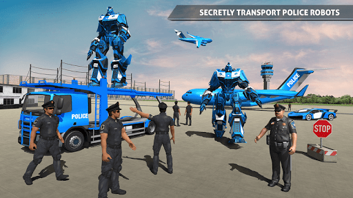 Police Robot Car Transporter - عکس بازی موبایلی اندروید