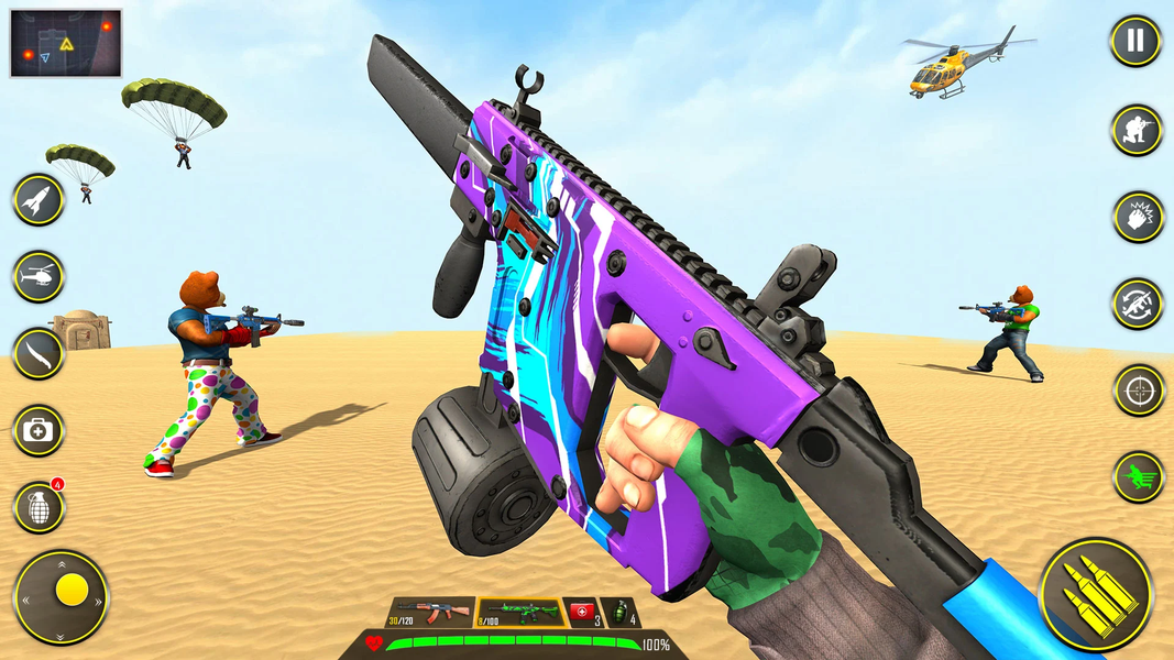 Teddy Bear Gun Shooting Game - Gameplay image of android game