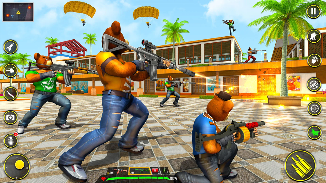 Teddy Bear Gun Shooting Game - Gameplay image of android game