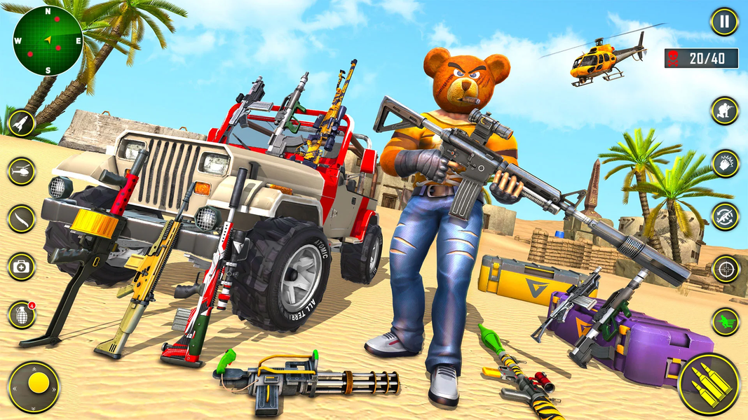 Teddy Bear Gun Shooting Game - Gameplay image of android game