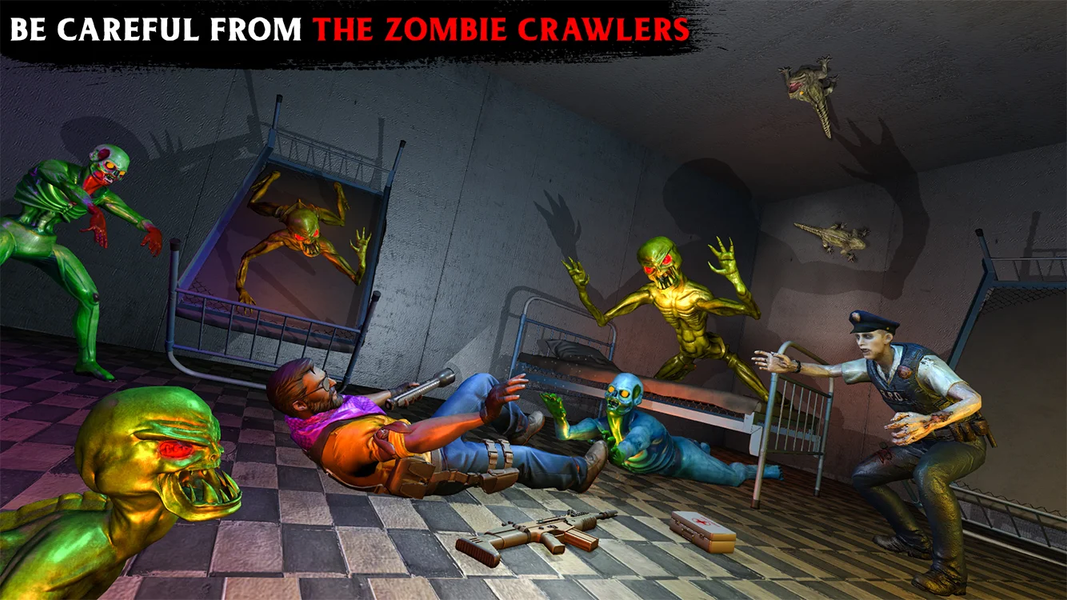 Scary Zombie Gun Shooting Game - Gameplay image of android game