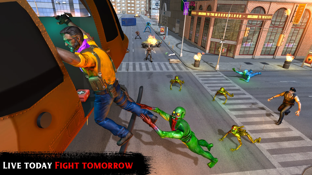 Zombie Games Offline - Gameplay image of android game