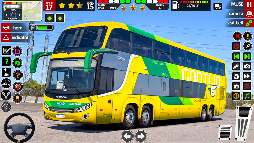 US Luxury Bus Driving Game 3D - Gameplay image of android game