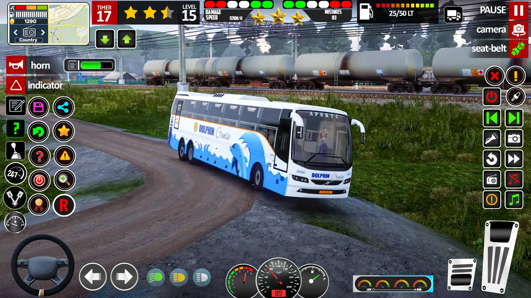 US Luxury Bus Driving Game ۳D - عکس بازی موبایلی اندروید