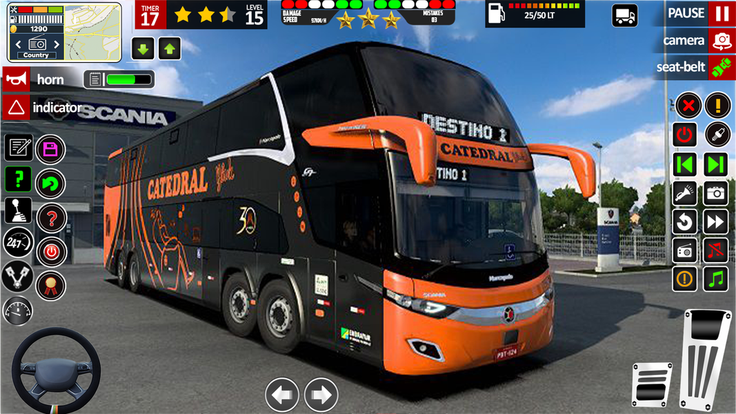 US Luxury Bus Driving Game 3D - Gameplay image of android game