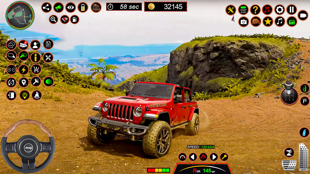 4x4 Jeep Driving Offroad Games - Gameplay image of android game