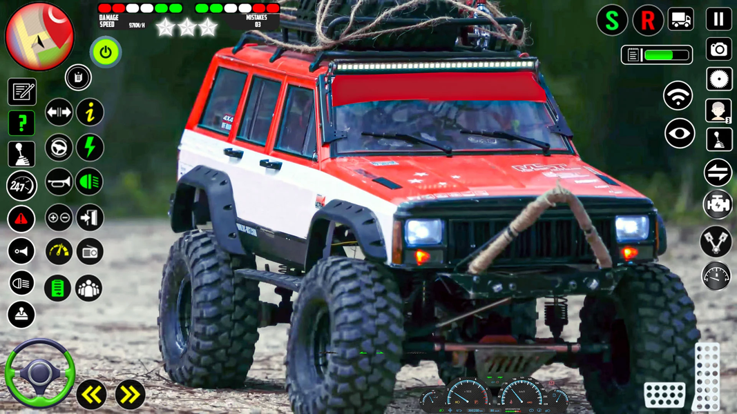 4x4 Jeep Driving Offroad Games - Gameplay image of android game