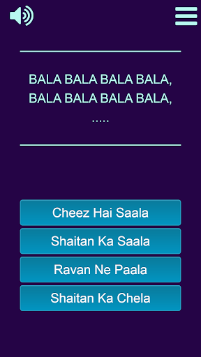 Finish The Lyrics - Bollywood - Gameplay image of android game