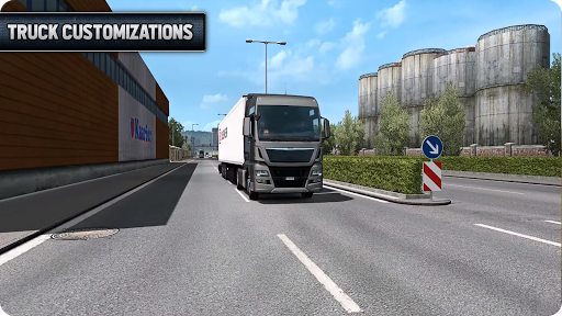 Euro Truck Driving simulator 2021 - Gameplay image of android game