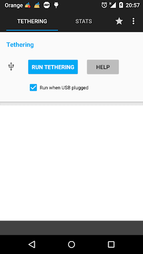 USB Tethering - Image screenshot of android app