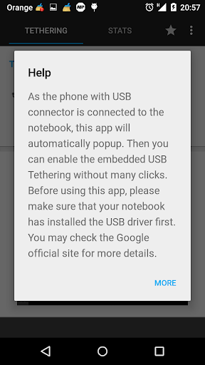 USB Tethering - عکس برنامه موبایلی اندروید
