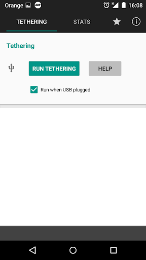 USB Tether - Image screenshot of android app