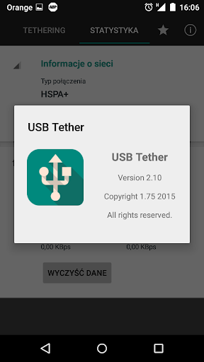 USB Tether - Image screenshot of android app