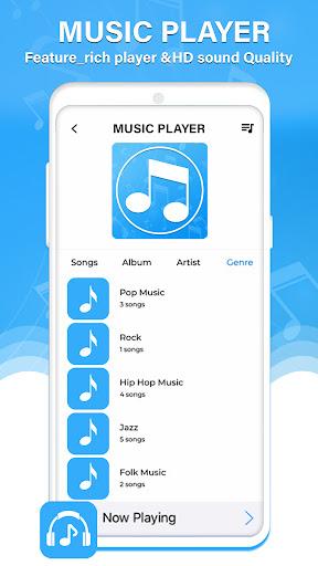Muzik-Minimalist Music Player - Image screenshot of android app