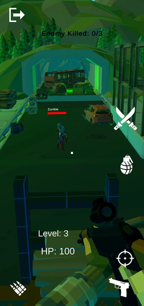 Gun Shooting: Zombie Invasion - Gameplay image of android game