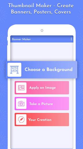 Banner Maker - Create Thumbnails, Posters, Covers - Image screenshot of android app