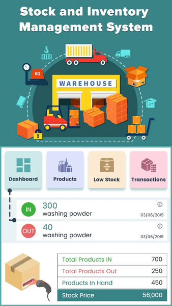 Stock and Inventory Management - Image screenshot of android app