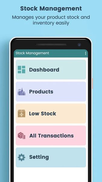 Stock and Inventory Management - Image screenshot of android app