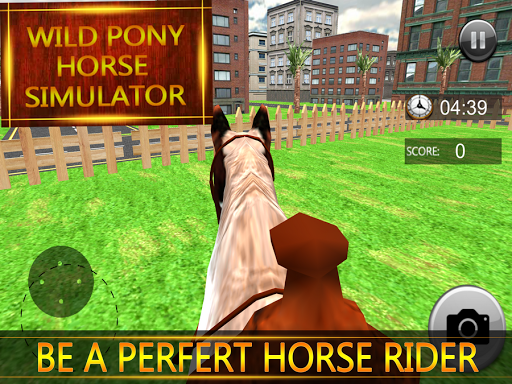 Wild Pony Horse Simulator 3D - Gameplay image of android game