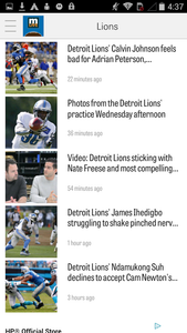 My Fan App : Detroit Lions::Appstore for Android