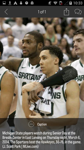 MLive.com: MSU Basketball News - عکس برنامه موبایلی اندروید