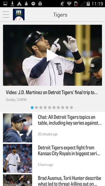 MLive.com: Detroit Tigers News - عکس برنامه موبایلی اندروید