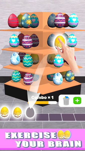 Triple Goods 3D-Puzzle Sort - Gameplay image of android game