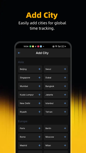 GlobeTime: World Clock - Image screenshot of android app