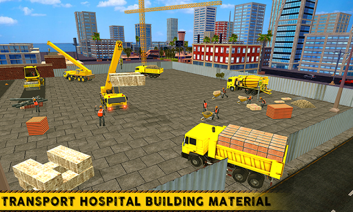 City Hospital Building Constru - Gameplay image of android game