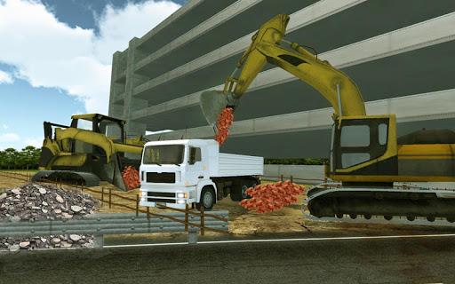 Mega Excavator Truck Transport - Gameplay image of android game