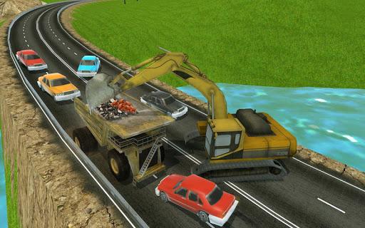 Mega Excavator Truck Transport - Gameplay image of android game