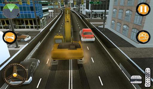 Mega Excavator Truck Transport - Gameplay image of android game