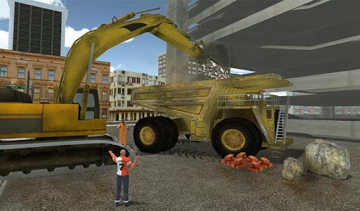 Mega Excavator Truck Transport - Gameplay image of android game