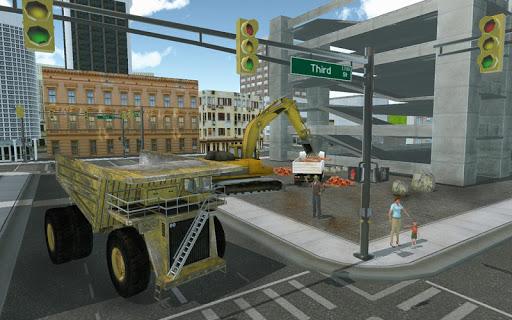 Mega Excavator Truck Transport - Gameplay image of android game