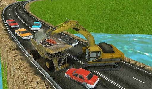 Mega Excavator Truck Transport - Gameplay image of android game