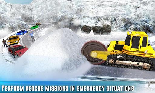 Grand Snow Excavator Sim truck - Gameplay image of android game