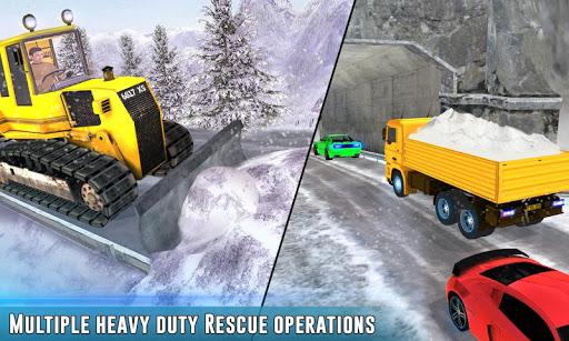 Grand Snow Excavator Sim truck - Gameplay image of android game