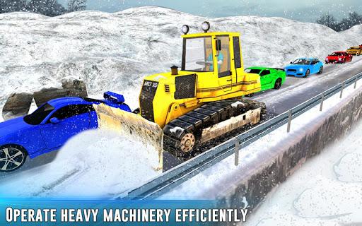 Grand Snow Excavator Sim truck - Gameplay image of android game
