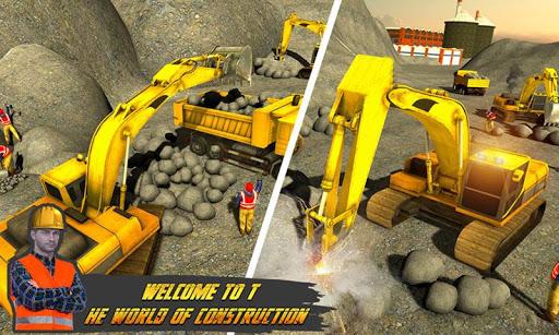 Stone Crusher Excavator Simula - عکس بازی موبایلی اندروید
